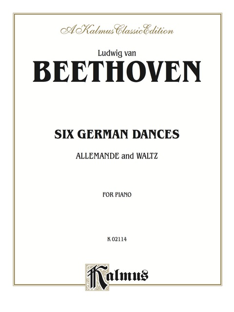 Cover image for book Six German Dances, Allemande and Waltz: For Piano