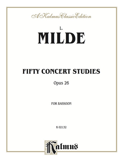 Cover image for book Fifty Concert Studies, Op. 26 for Bassoon: Advanced Bassoon Collection