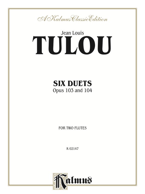 Cover image for book Six Duets, Op. 103 and 104: For Two Flutes