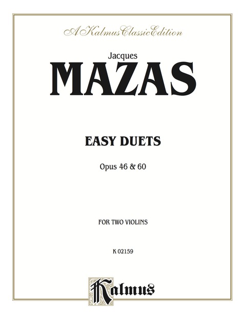 Cover image for book Easy Duets, Opus 46 and 60: For Two Violins