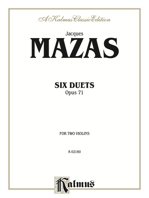 Cover image for book Six Duets, Op. 71: For Two Violins