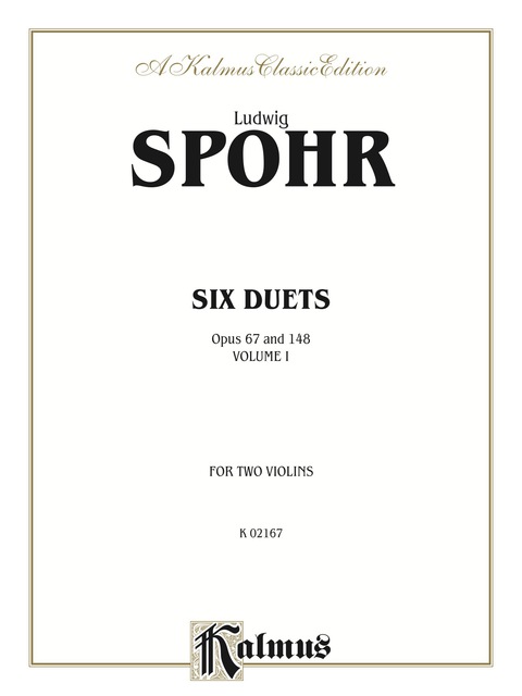 Cover image for book Duets, Volume I, Op. 67 & 148: For Two Violins