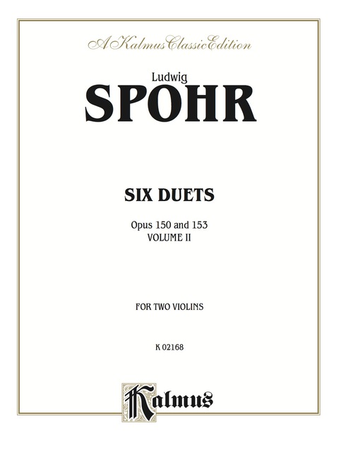Cover image for book Duets, Volume II, Op. 150 & 153: For Two Violins