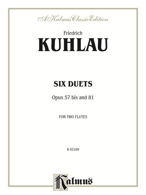 Cover image for book Six Duets, Op. 57bis and 81: For Two Flutes