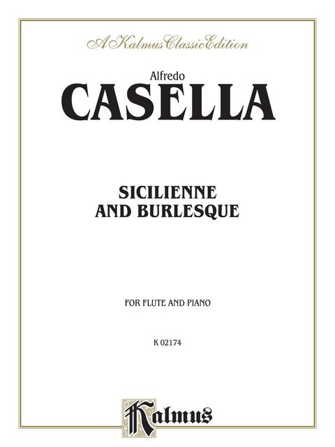 Cover image for book Sicilienne and Burlesque: For Flute Solo