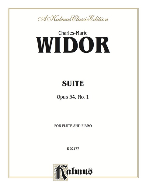 Cover image for book Suite, Opus 34, No. 1: For Flute and Piano