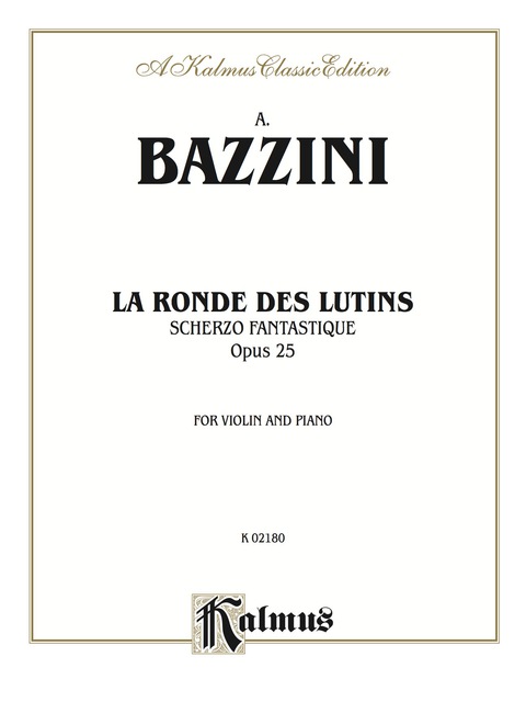 Cover image for book La Ronde des Lutins (Scherzo Fantastique, Op. 25): For Violin and Piano