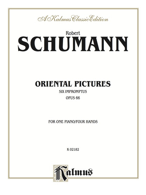 Cover image for book Oriental Pictures (Six Impromptus, Op. 66): Piano Duet (1 Piano, 4 Hands)