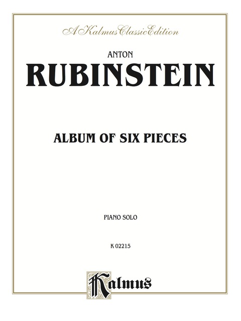 Cover image for book Album of Six Pieces: For Piano Solo