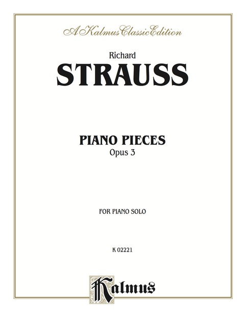 Cover image for book Piano Pieces, Opus 3: For Piano Solo