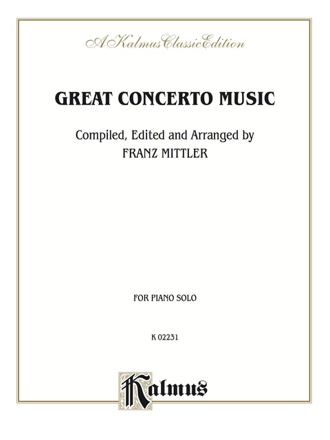 Cover image for book Great Concerto Music: For Piano Solo