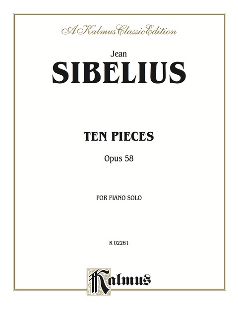 Cover image for book Ten Pieces, Op. 58: For Piano Solo