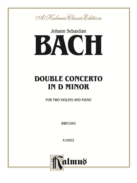 Cover image for book Double Concerto in D Minor: For Two Violins and Piano