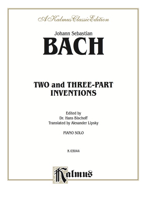 Cover image for book Two- and Three-Part Inventions: For Piano Solo