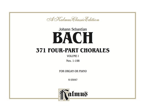 Cover image for book 371 Four-Part Chorales, Volume I for Organ or Piano: Nos. 1-198