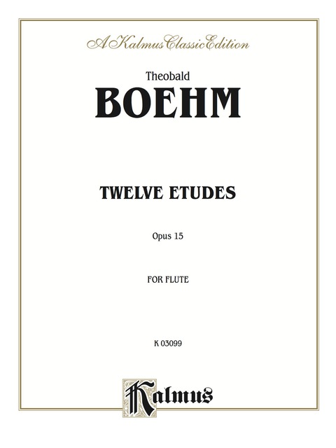 Cover image for book Twelve Studies, Opus 15 for Flute Solo