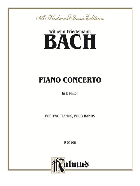 Cover image for book Piano Concerto in E Minor: Piano Duo/Duet (2 Pianos, 4 Hands)