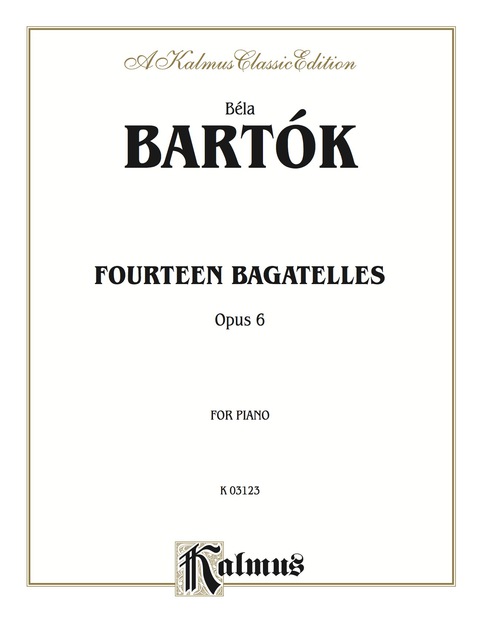 Cover image for book 14 Bagatelles, Op. 6: Intermediate to Advanced Piano Collection