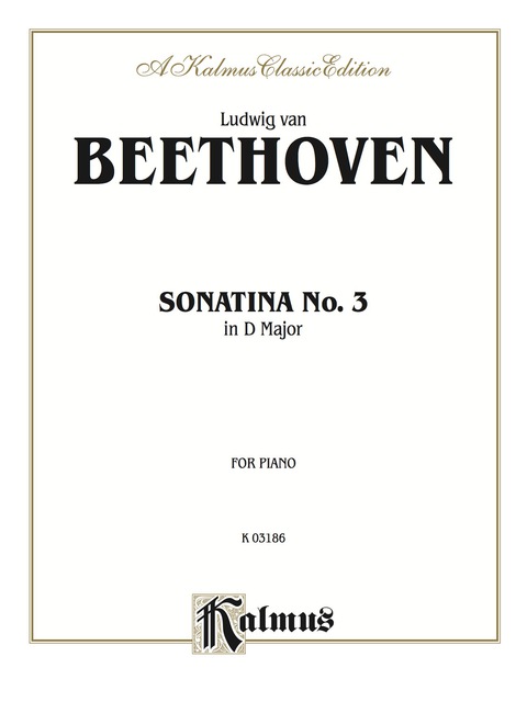 Cover image for book Sonatina No. 3 in D Major: For Advanced Piano Solo