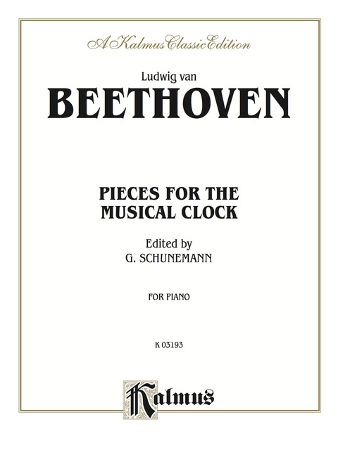 Cover image for book Pieces for the Musical Clock: For Piano Solo