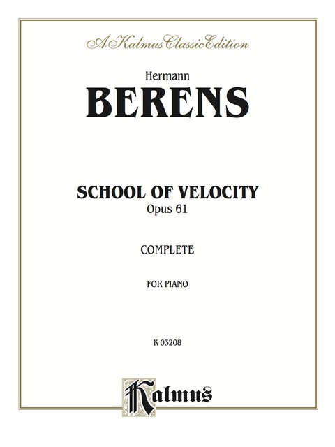 Cover image for book School of Velocity, Opus 61: For Intermediate to Advanced Piano