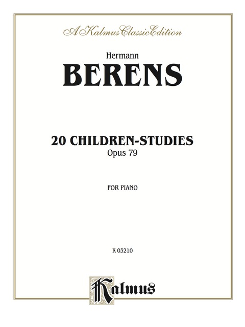 Cover image for book 20 Children's Studies, Opus 79: For Piano