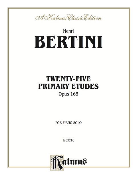 Cover image for book Twenty-five Primary Etudes, Opus 166: For Piano