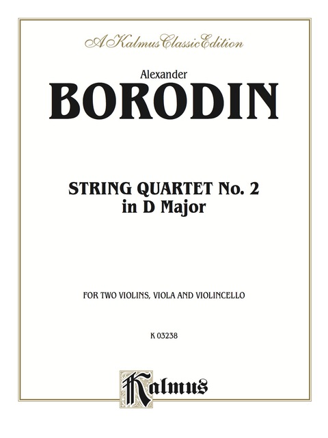 Cover image for book String Quartet No. 2 in D Major: For Two Violins, Viola and Violoncello