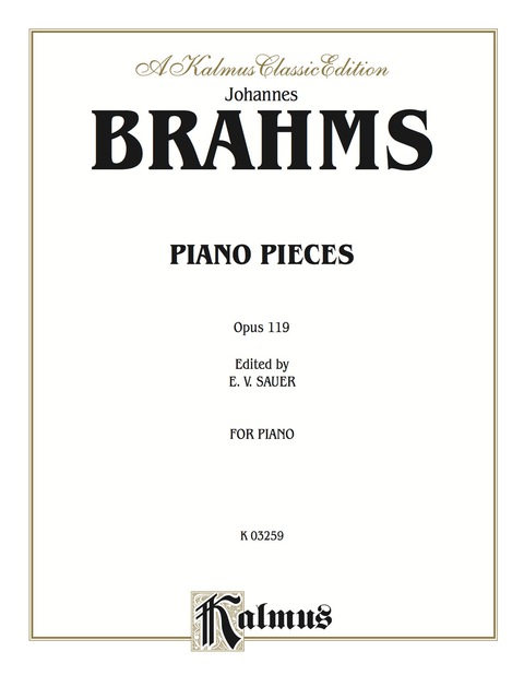 Cover image for book Intermezzi, Rhapsody, Opus 119: For Piano