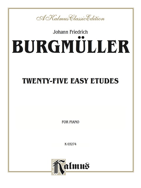 Cover image for book 25 Easy Etudes, Opus 100: For Piano