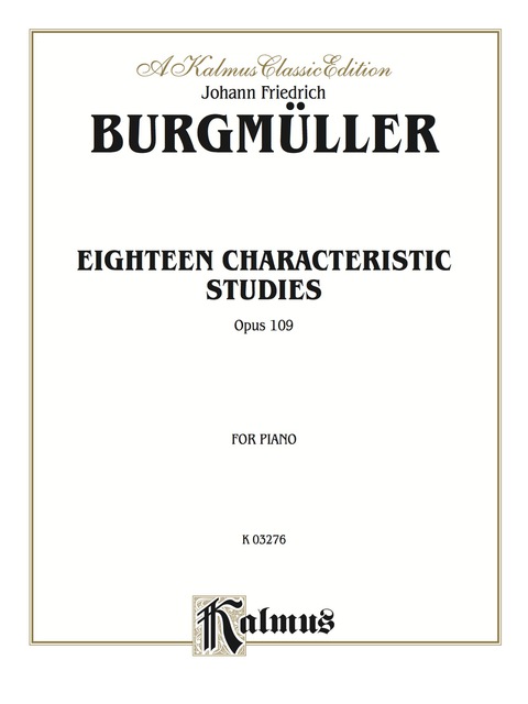 Cover image for book Eighteen Characteristic Studies, Opus 109: For Piano