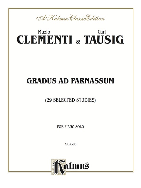 Cover image for book Gradus ad Parnassum (29 Selected Studies): For Piano