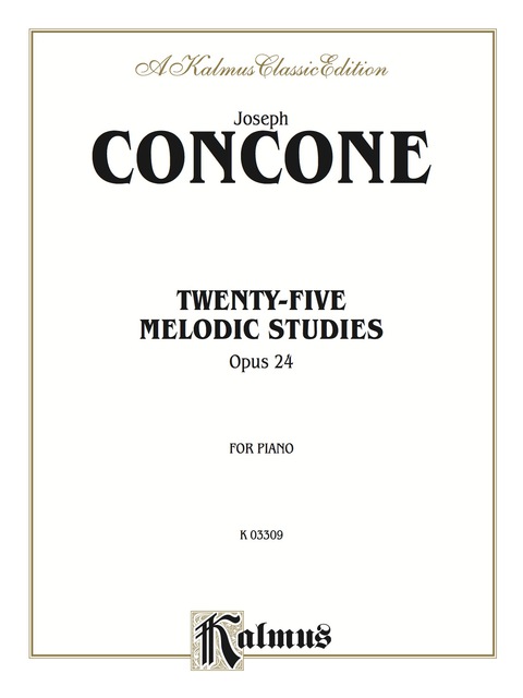 Cover image for book Twenty-five Melodious Studies, Opus 24: For Piano