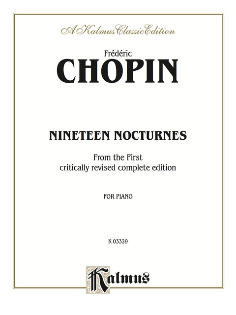 Cover image for book Nineteen Nocturnes: From the First Critically Revised Complete Edition for Piano