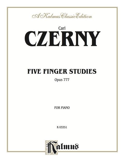 Cover image for book Five Finger Studies, Opus 777: For Piano