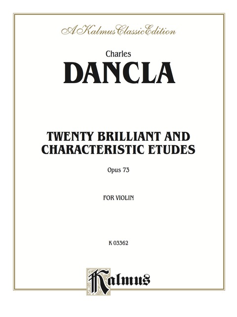 Cover image for book Twenty Brilliant and Characteristic Etudes, Opus 73: For Violin
