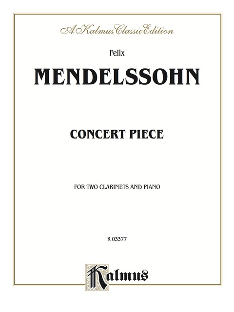 Cover image for book Concert Piece: For Clarinet Duet (2 Clarinets with Piano Accompaniment)