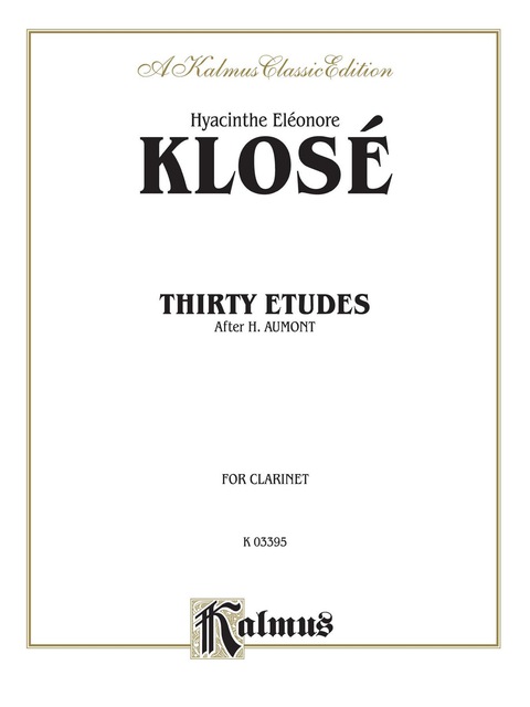 Cover image for book Thirty Etudes after H. Aumont: For Clarinet