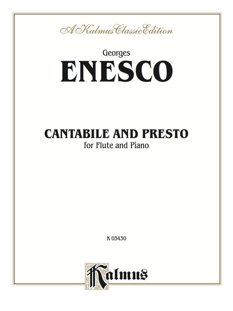 Cover image for book Cantabile and Presto: For Flute Solo