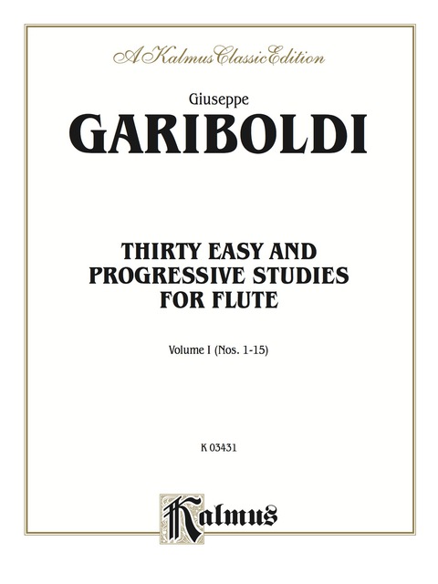 Cover image for book Thirty Easy and Progressive Studies, Volume I (Nos. 1-15): For Flute