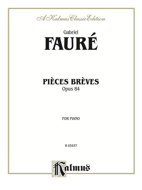 Cover image for book Pieces Breves, Opus 84: For Piano Solo