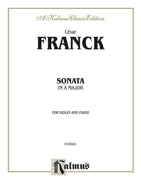 Cover image for book Sonata in A Major: For Violin and Piano