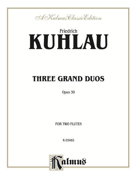 Cover image for book Three Grand Duos: For Flute