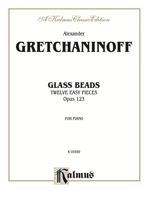 Cover image for book Glass Beads, Opus 123: For Intermediate to Advanced Piano Solo