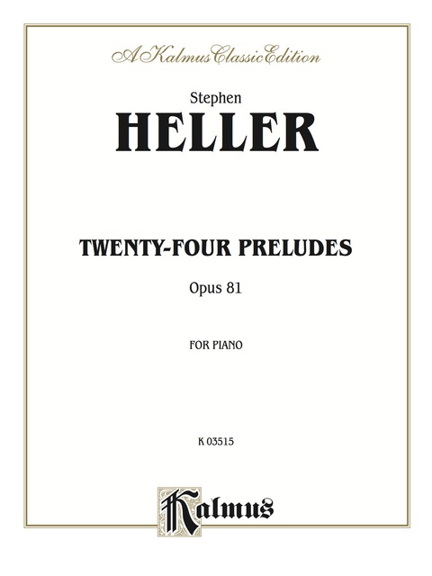 Cover image for book Twenty-four Preludes, Opus 81: For Intermediate to Advanced Piano