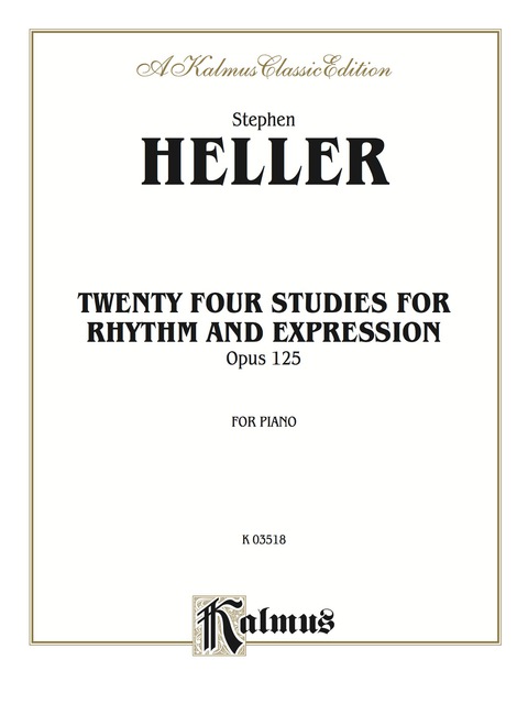 Cover image for book Twenty-four Piano Studies for Rhythm and Expression, Opus 125: For Intermediate to Advanced Piano