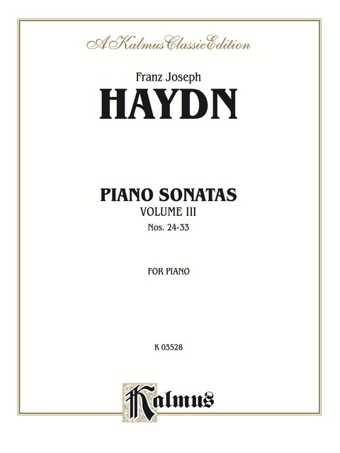 Cover image for book Sonatas, Volume III (Nos. 24-33): For Piano