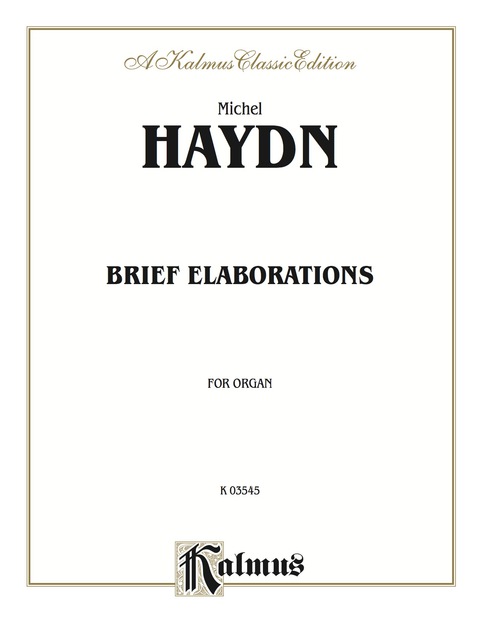 Cover image for book Brief Elaborations: For Organ
