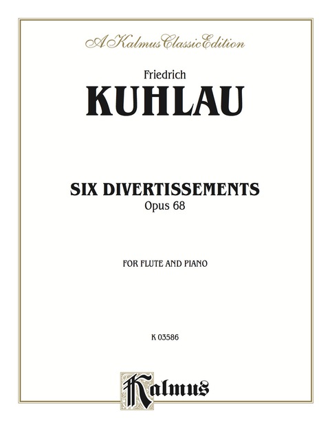 Cover image for book Six Divertissements, Opus 68: For Flute