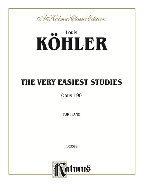 Cover image for book The Very Easiest Studies, Opus 190: For Piano